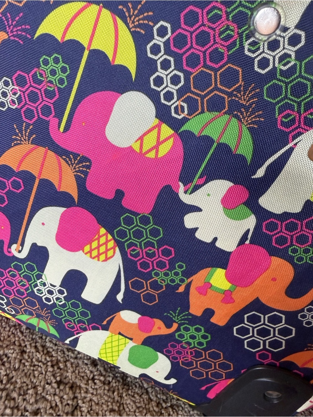 Lily Bloom Elephant Rain Carry-On Rolling Luggage